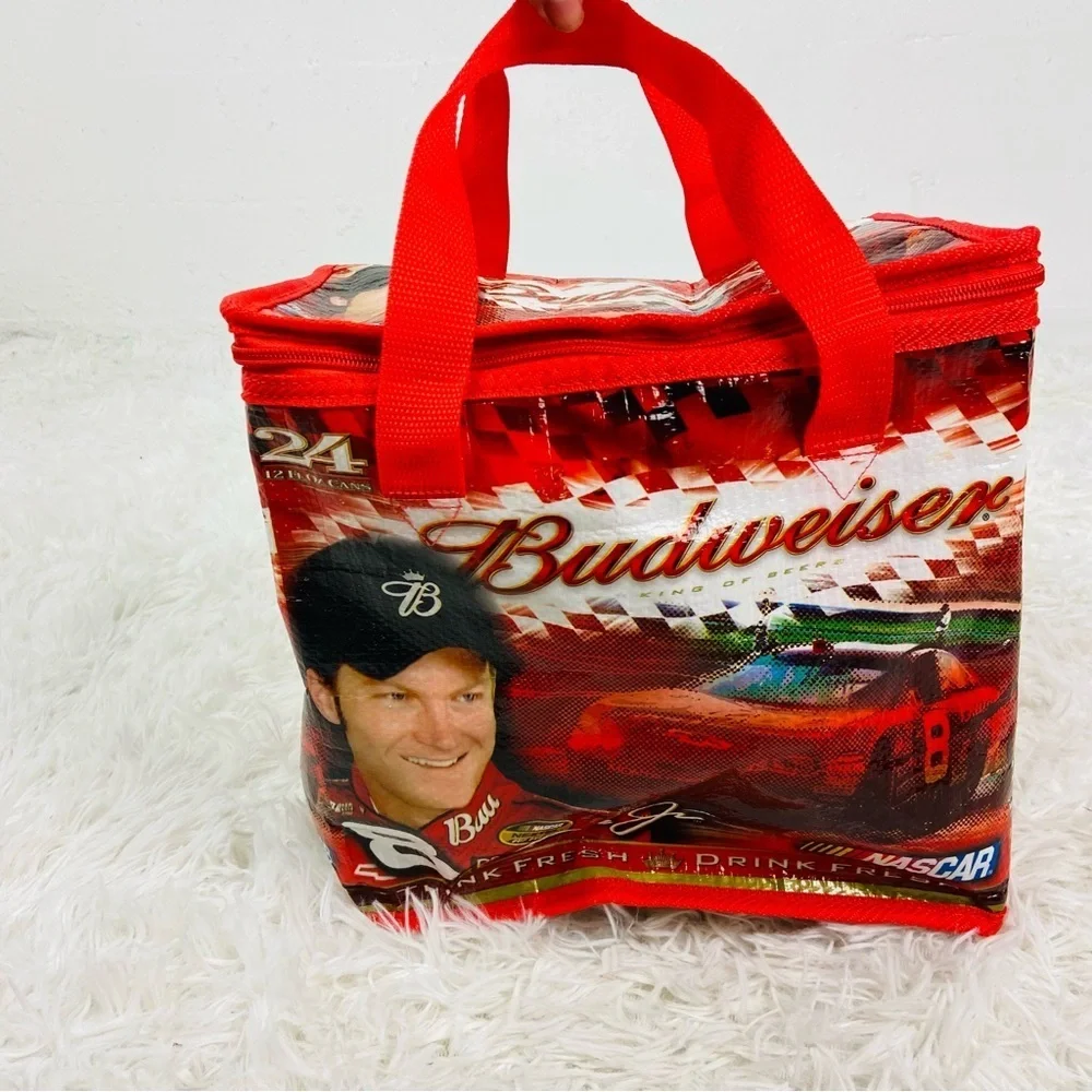 NASCAR BUDWEISER red Dale Earnhardt Junior #8 racing car insulated cooler